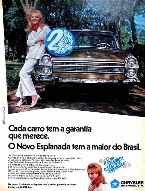 Cada carro tem a garantia que merece. O Novo Esplanada tem a maior do Brasil.