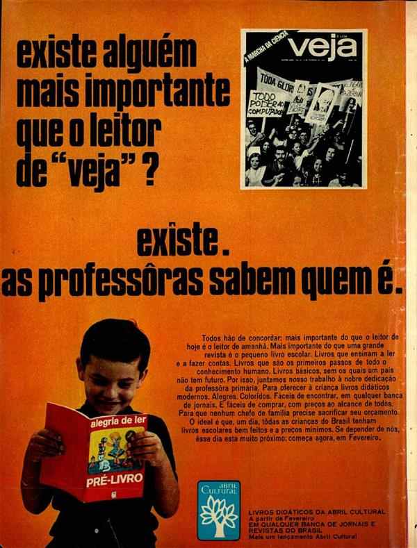 Existe alguém mais importante que o leitor de "veja" ? Existe. as professoras sabem quem é