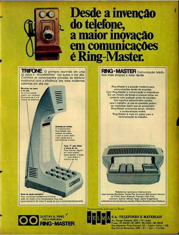 Desde a invenção do telefone, a maior inovação em comunicações é o Ring-Master.