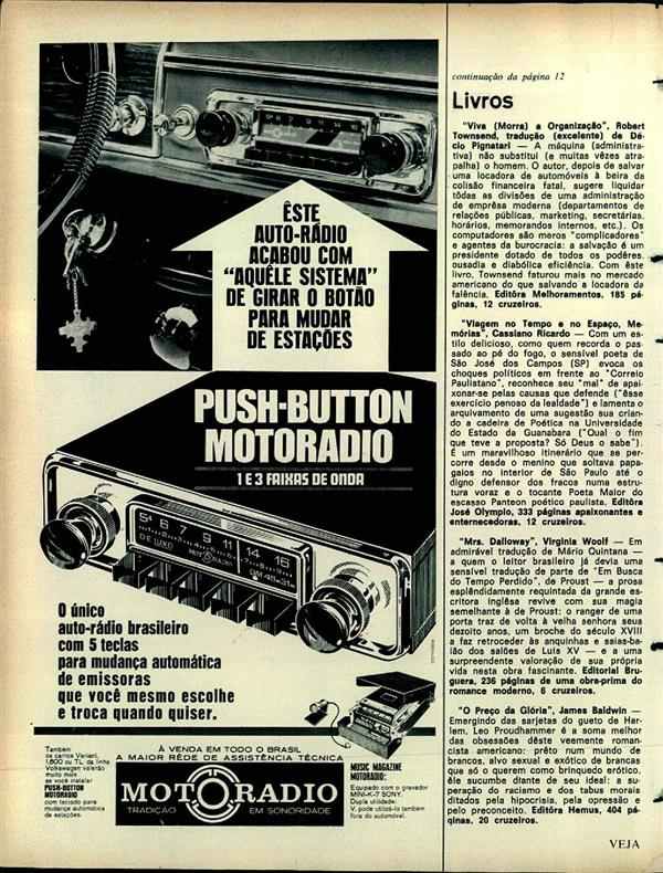 Este auto-rádio acabou com "aquele sistema" de girar o botão para mudar de estações.