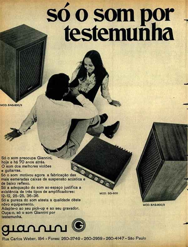 Só o som por testemunha.