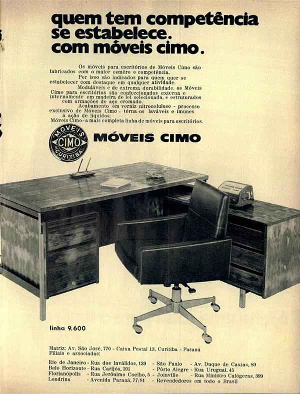 Quem tem competência se estabelece com móveis Cimo.