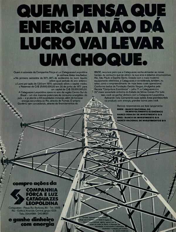 Quem pensa que energia não dá lucro vai levar um choque.