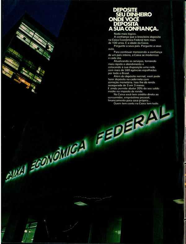 Deposite seu dinheiro onde você deposita sua confiança.