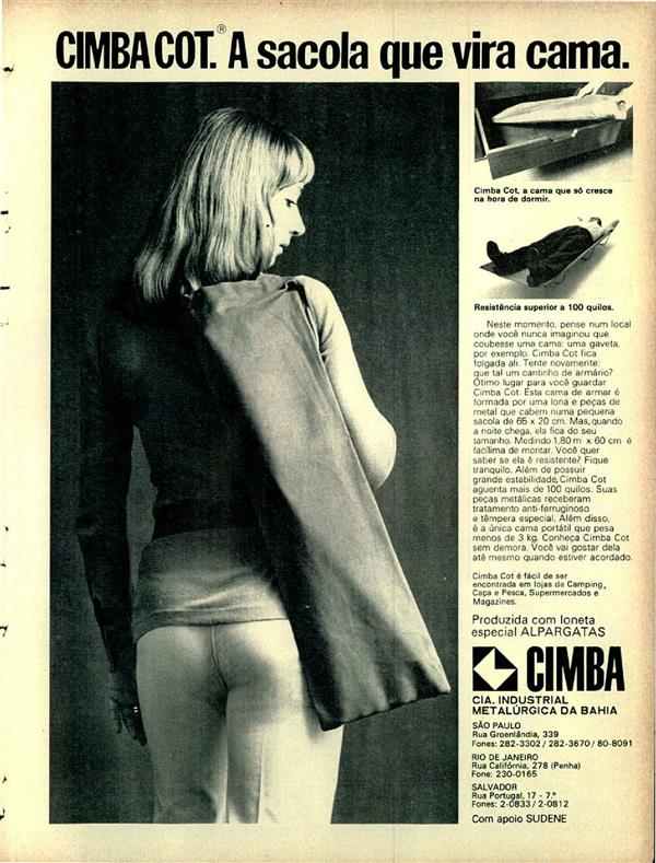 Cimba Cot. A sacola que vira cama.