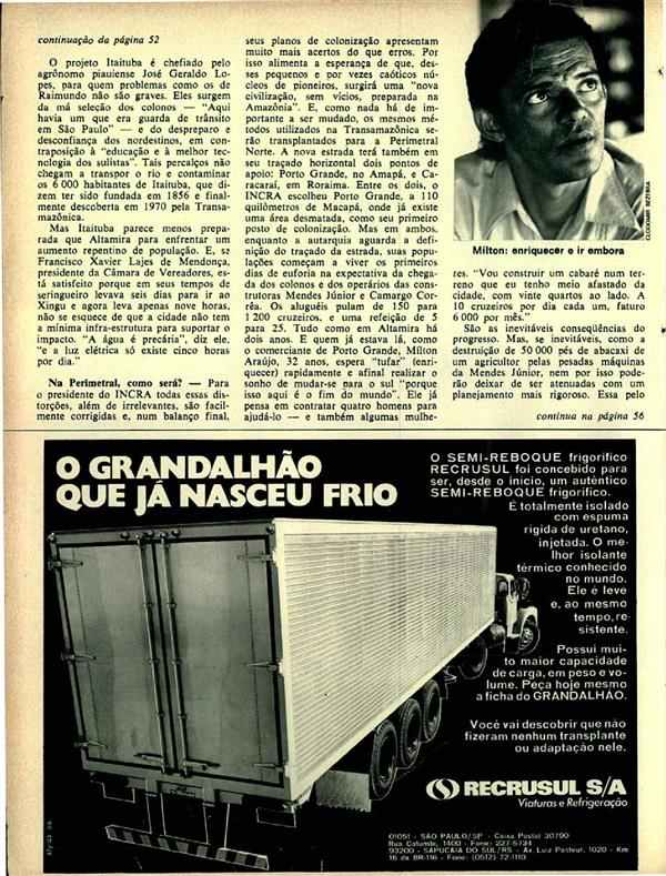 Viaturas e Refrigeração