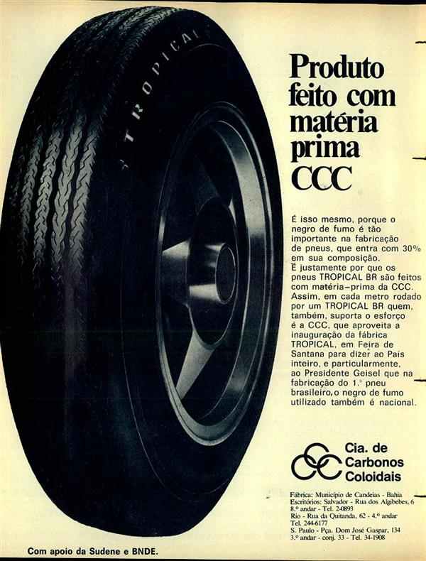 Produto feito com matéria prima CCC