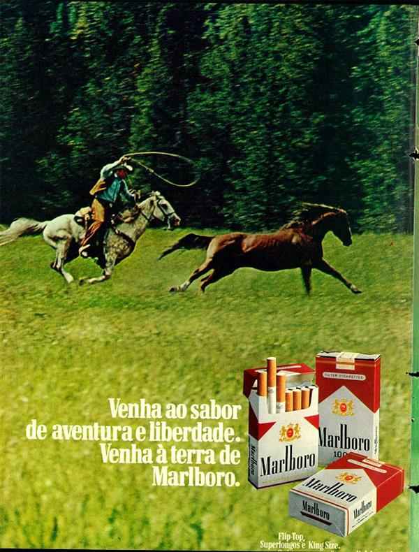 Venha ao sabor de aventura e liberdade. Venha à terra de Marlboro