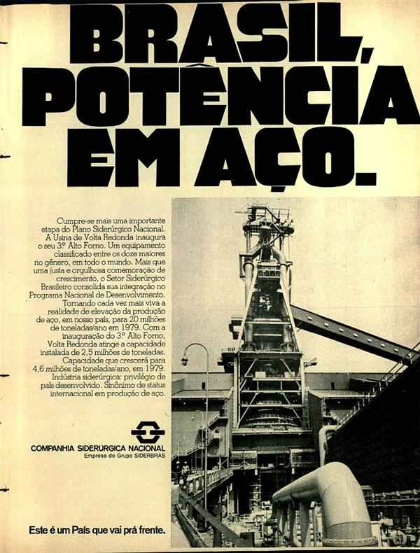 Brasil, potencia em aço.