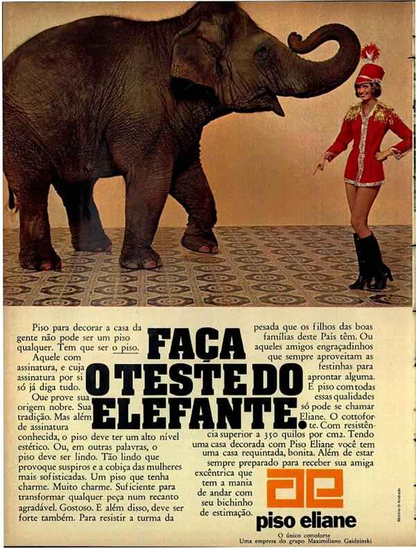 Faça o teste do elefante.