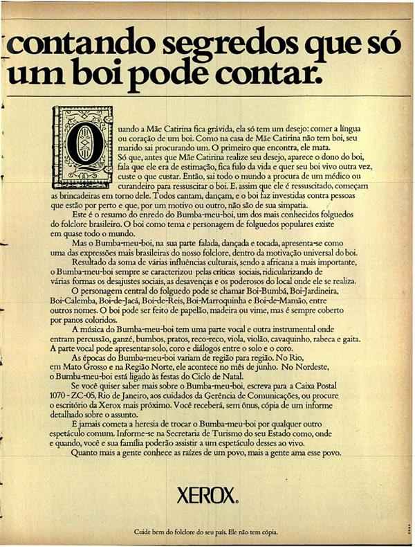 Lá vem o Boi Bumbá, contando segredos que só um boi pode contar.