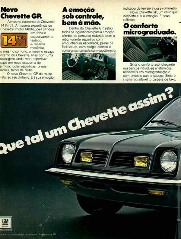 Que tal um Chevette assim ?