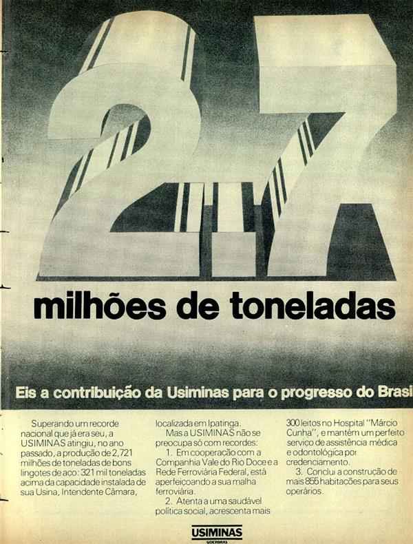 2.7 Milhões de Toneladas