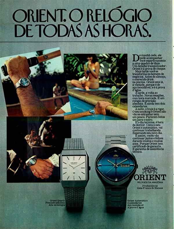 Orient. O relógio de todas as horas.