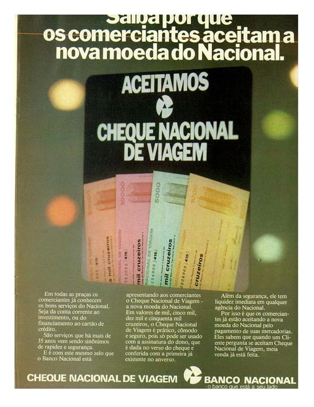 Cheque Nacional de Viagens