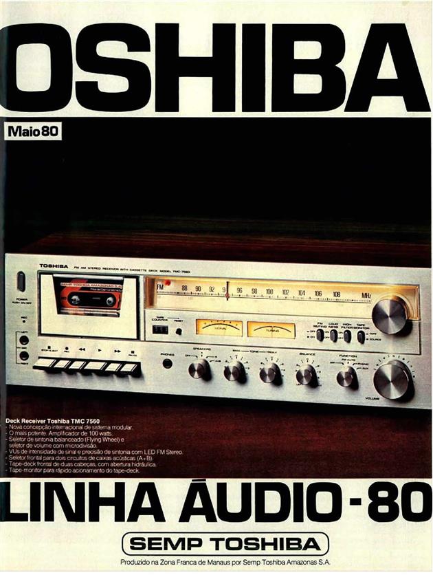 Série Grandes Lançamentos apresenta do design internacional do som toshiba linha aúdio 80