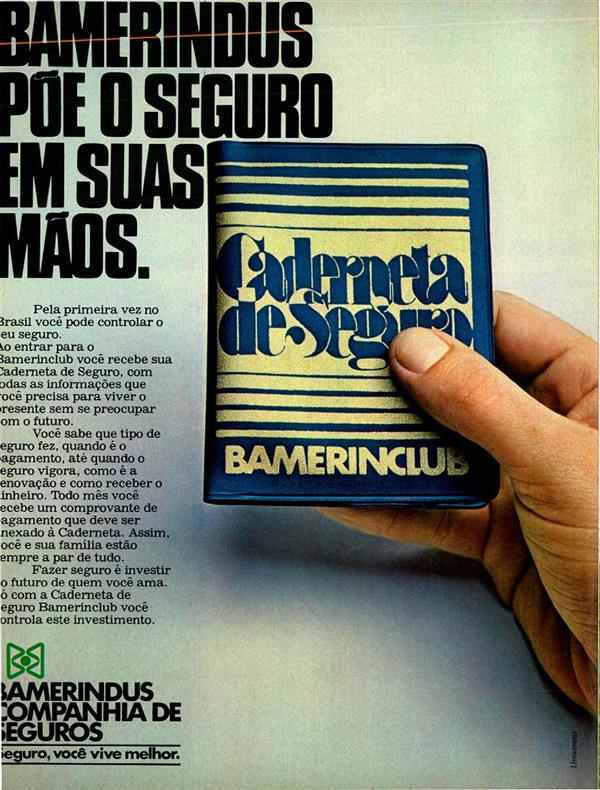 Bamerindus põe o seguro em suas mãos.
