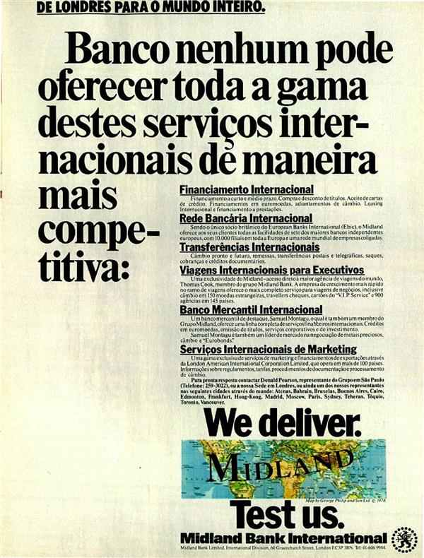 Serviços bancários internacionais