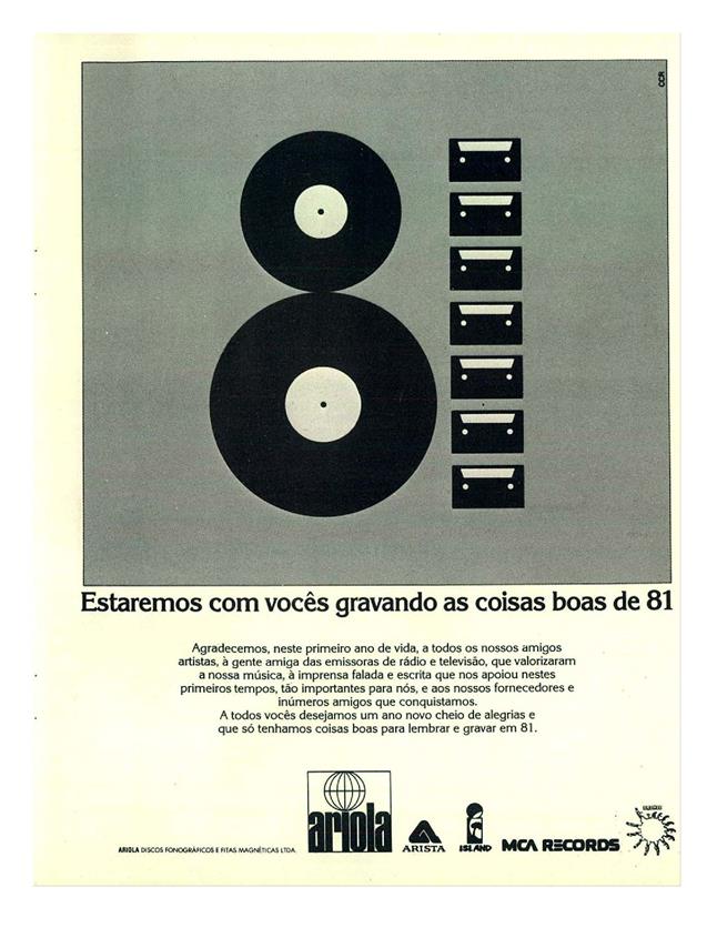Estaremos com vocês gravando as coisas boas de 81