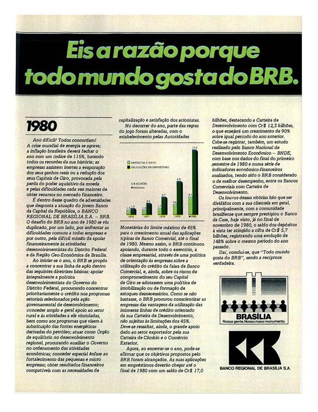 Eis a razão porque todo mundo gosta do BRB.