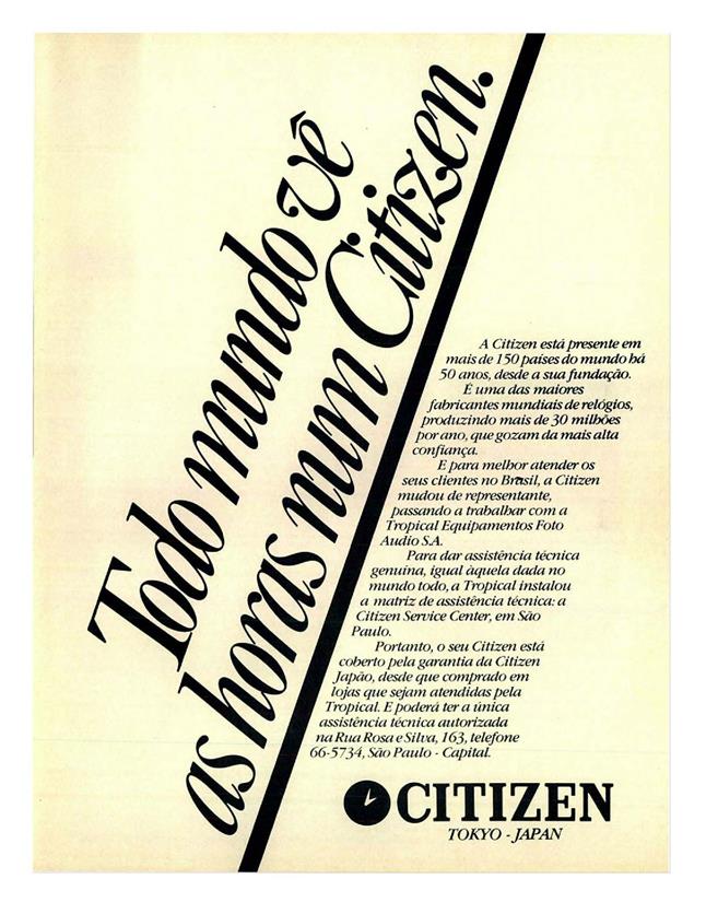 Todo mundo vê as horas num Citizen
