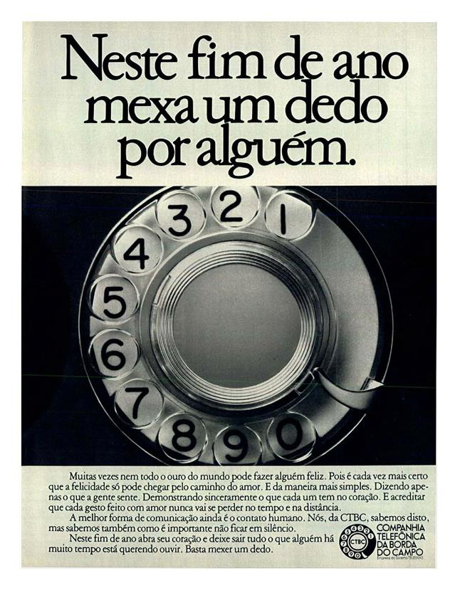Neste fim de ano mexa um dedo por alguém.
