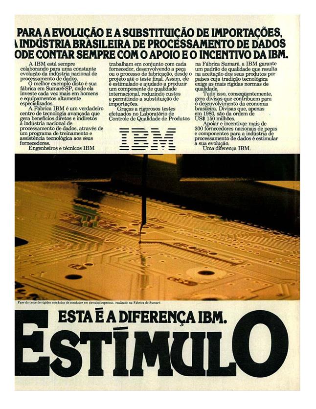 Esta é a diferença IBM. Estímulo
