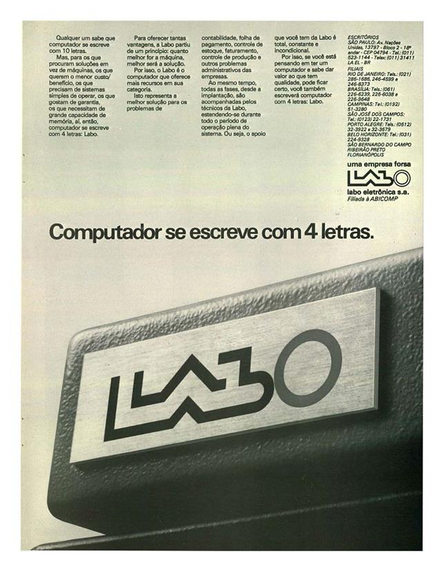 Computador se escreve com 4 letras.