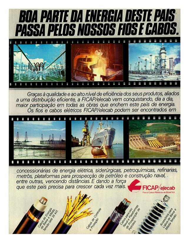Boa parte da energia deste país passa pelos nossos fios e cabos.