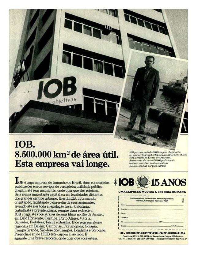 IOB. 8.500.000Km2 de área útil. Essa empresa vai longe.