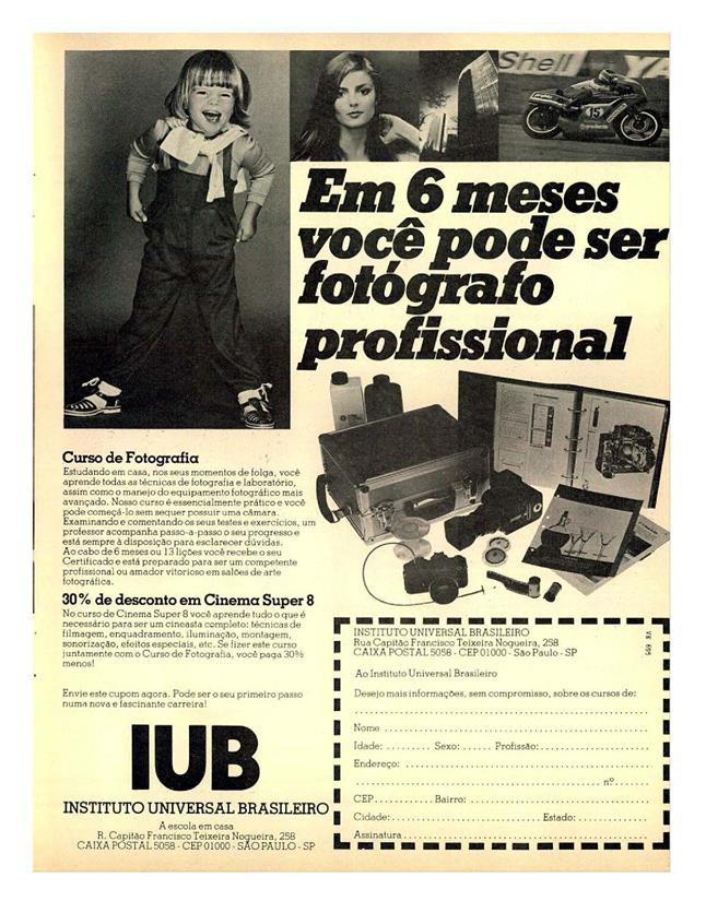 Em 6 meses você pode ser fotógrafo profissional.