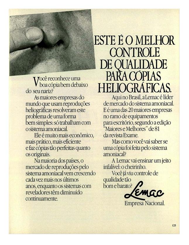 Este é o melhor controle de qualidade para cópias heliográficas.
