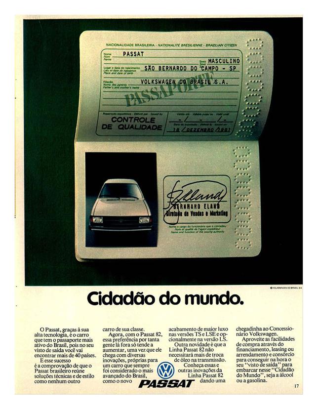 Cidadão do mundo.