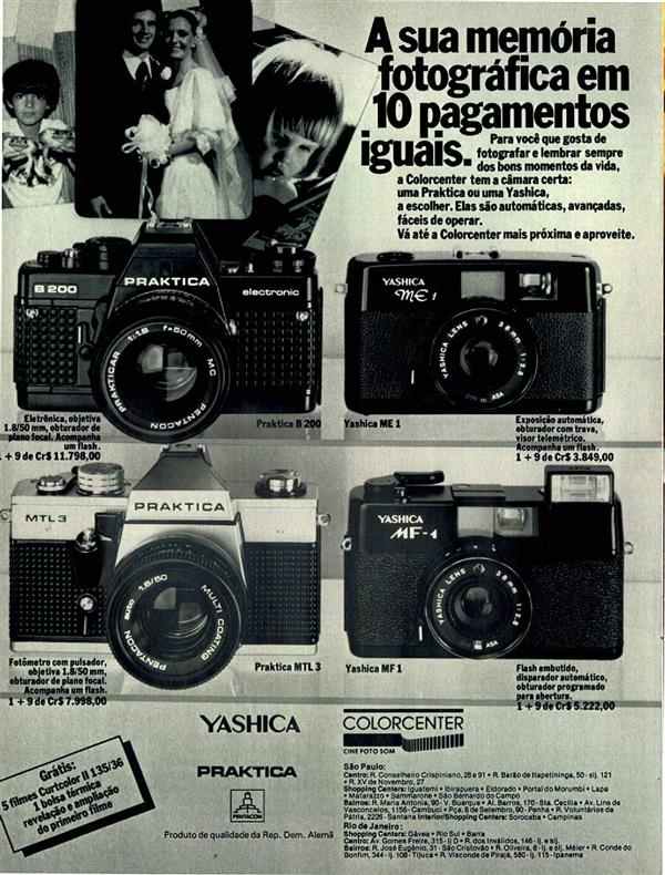 Equipamentos fotográficos
