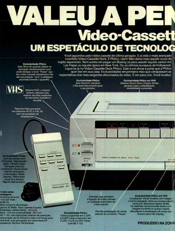 Video-cassete Deck Philco