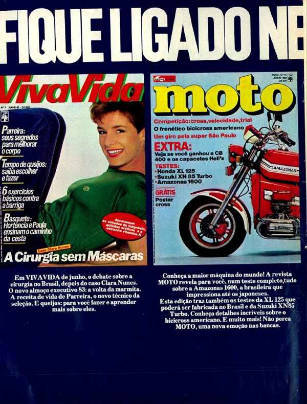 VivaVida, Moto, Claudia Moda, Esportes