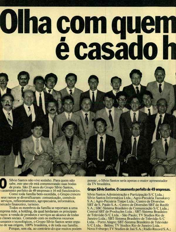 Olha quem o Silvio Santos é casado há 25 anos