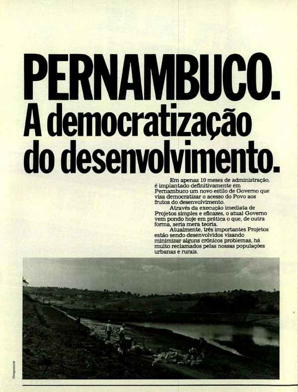 Pernambuco. A democratização do desenvolvimento