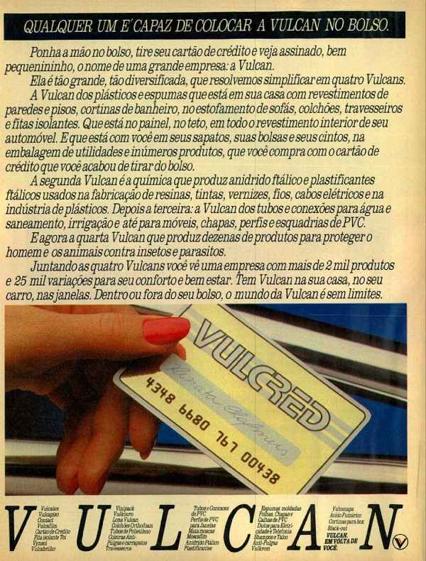 Qualquer um é capaz de colocar a Vulcan no bolso