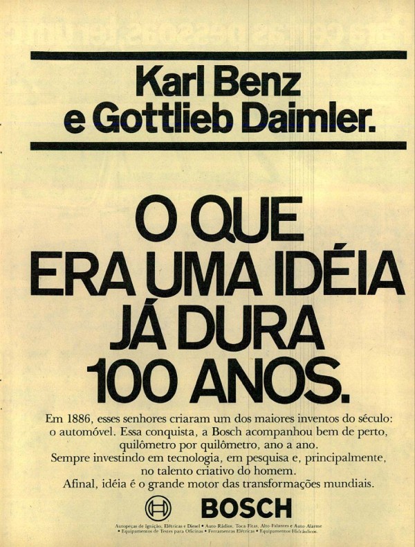 O QUE ERA UMA IDÉIA JÁ DURA 100 ANOS.