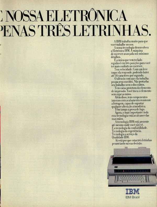 Máquina de Escrever Eletrônica IBM