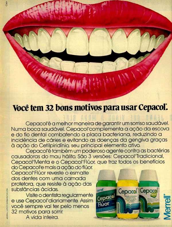Cepacol Tradicional, Menta e Flour