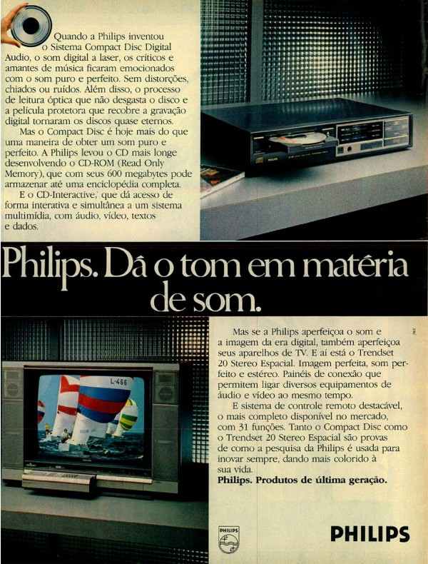 Philips. Dá o tom e matéria de som