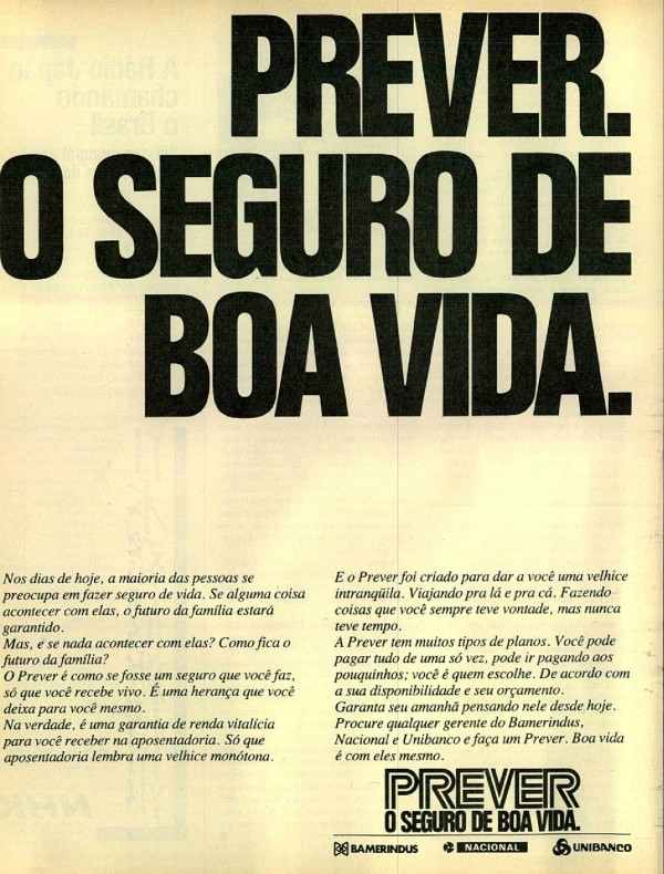 Prever. O seguro de boa vida.