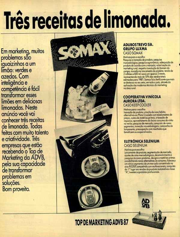 Três receitas de limonada.