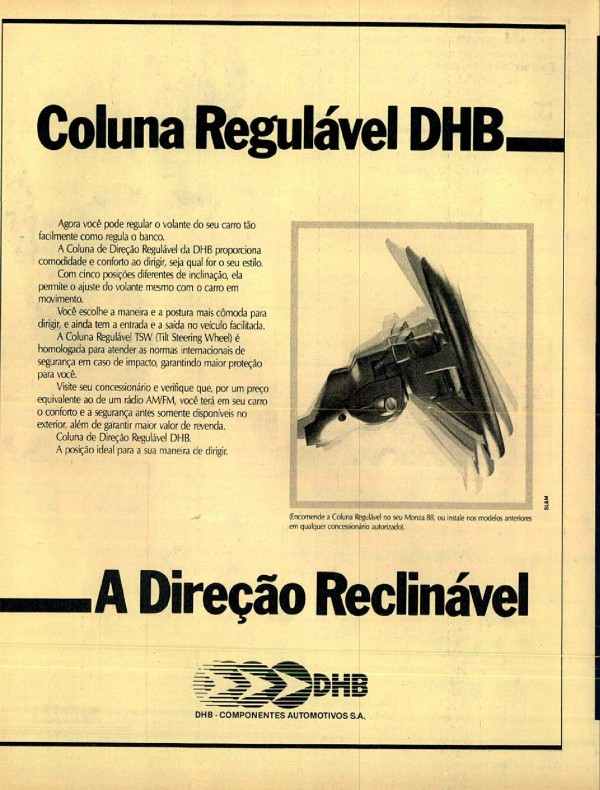 Coluna de direção regulável