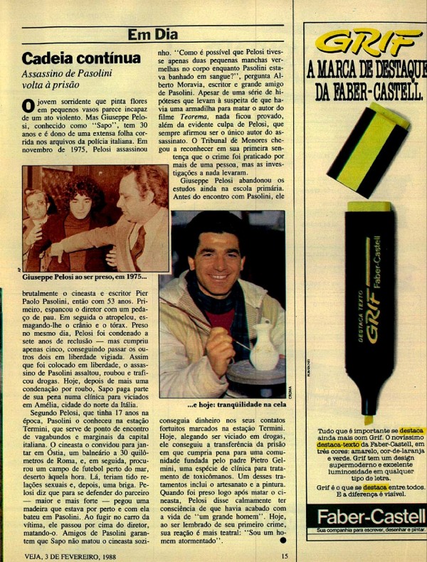 GRIF A MARCA DE DESTAQUE DA FABER-CASTELL.
