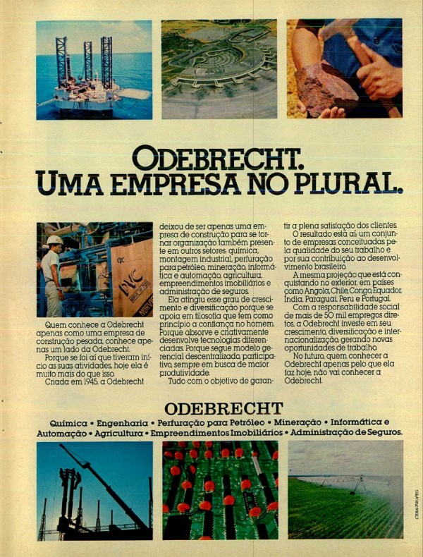 ODEBRECHT. UMA EMPRESA NO PLURAL.