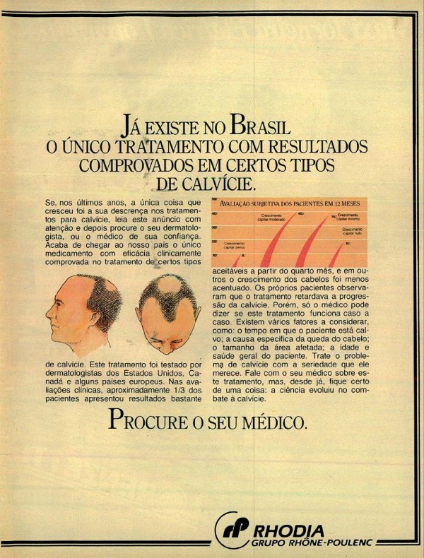 CALVÍCIE AGORA É CASO MÉDICO.