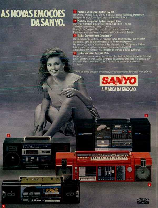 Portable Component System Joy-Set, Portable Component System Compact Disc, Radio-Gravador com Sinalizador, Radio-Gravador Compact Disc